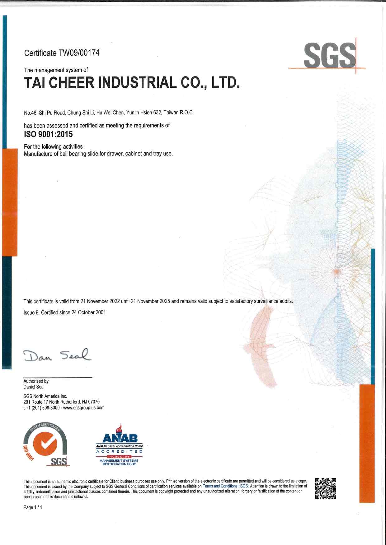 ISO 9001:2015 Certification